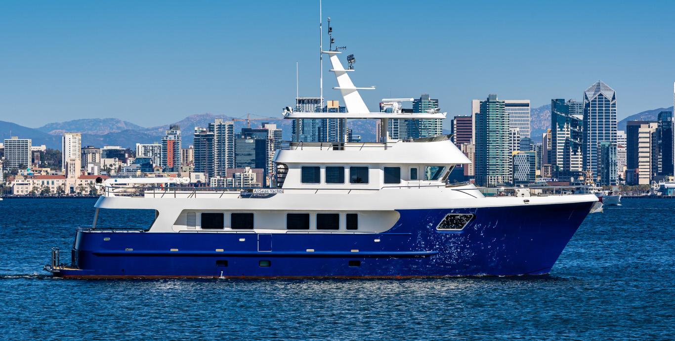 Aboard ALLSEAS 92 EXPEDITION a 92ft (28.04m) luxury motor yacht , built by ALLSEAS YACHTS in 2018