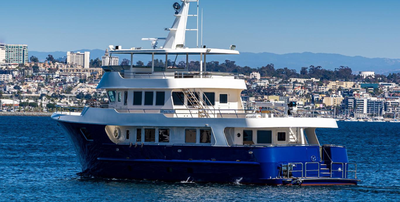 Aboard ALLSEAS 92 EXPEDITION a 92ft (28.04m) luxury motor yacht , built by ALLSEAS YACHTS in 2018