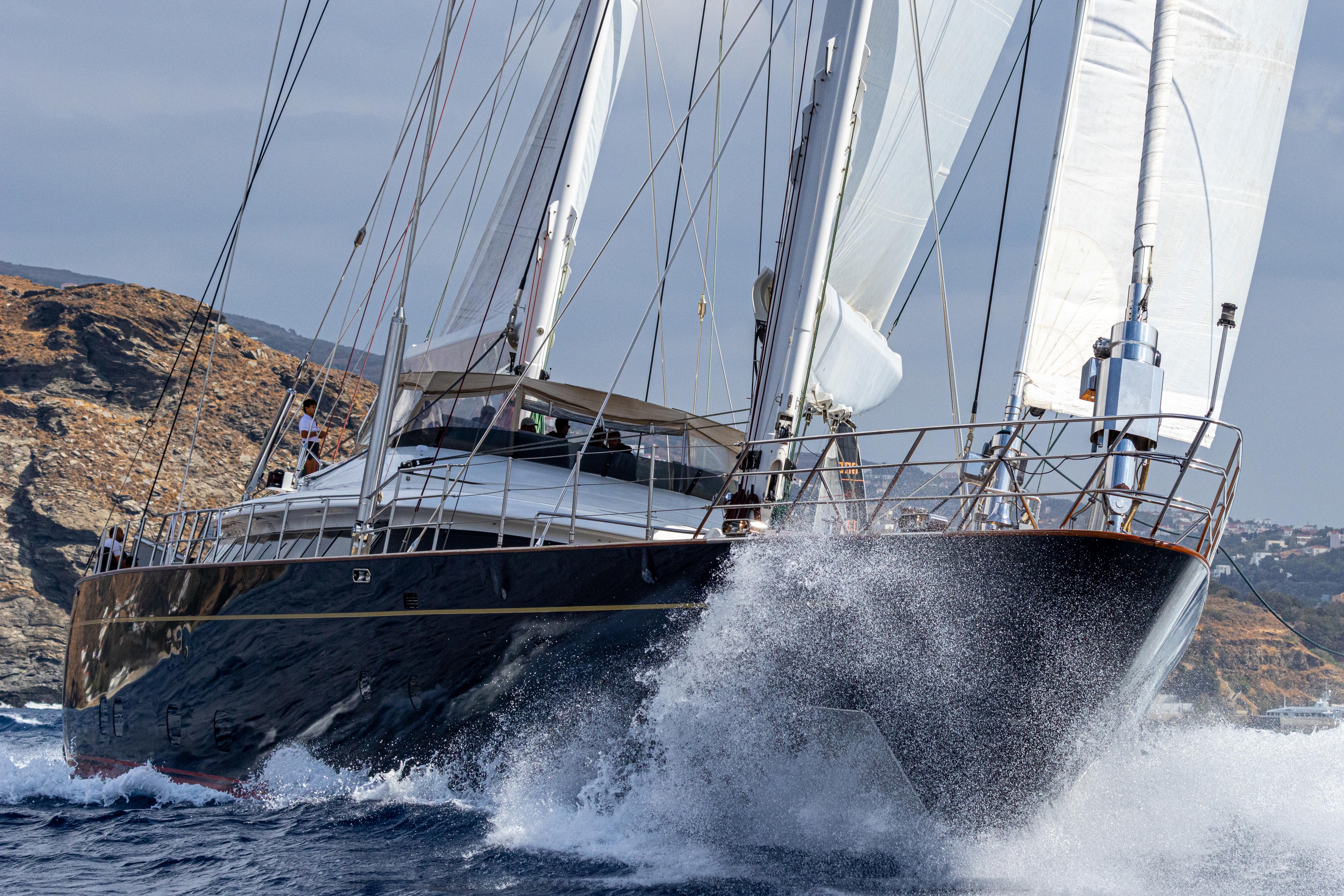 BURRASCA sailing yacht for Charter by Fraser Yachts, built by PERINI NAVI