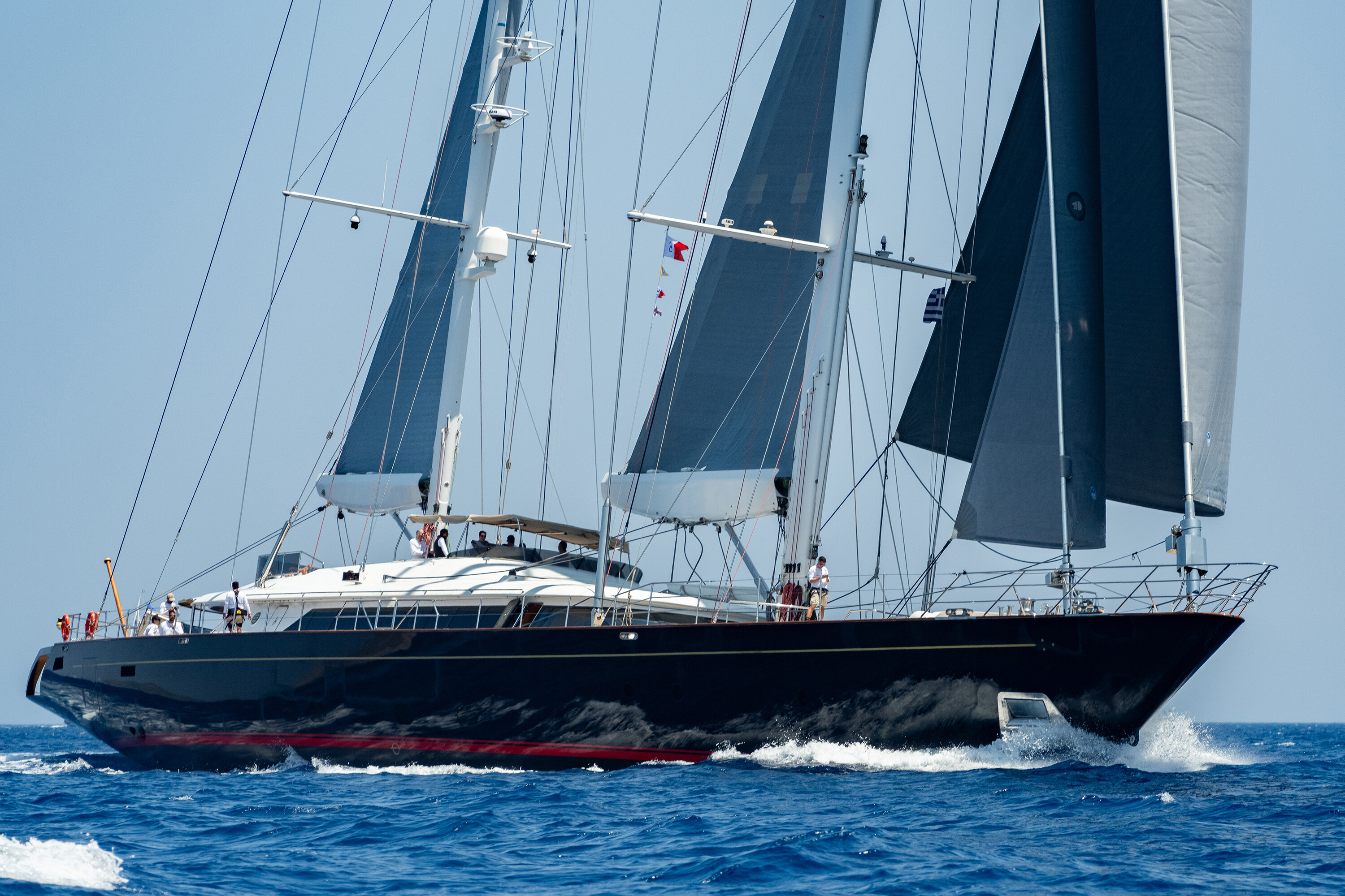 BURRASCA sailing yacht for Charter by Fraser Yachts, built by PERINI NAVI