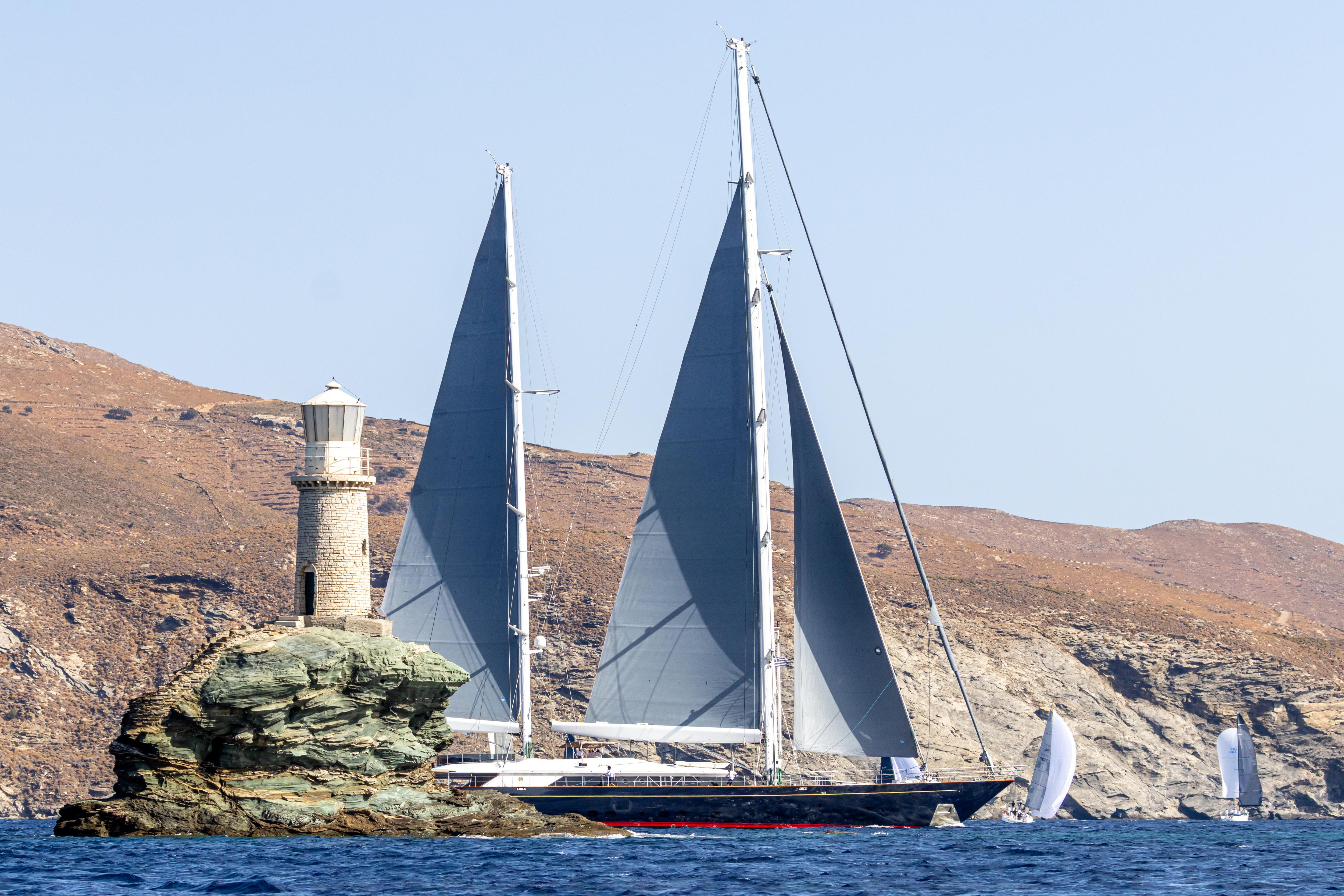BURRASCA sailing yacht for Charter by Fraser Yachts, built by PERINI NAVI