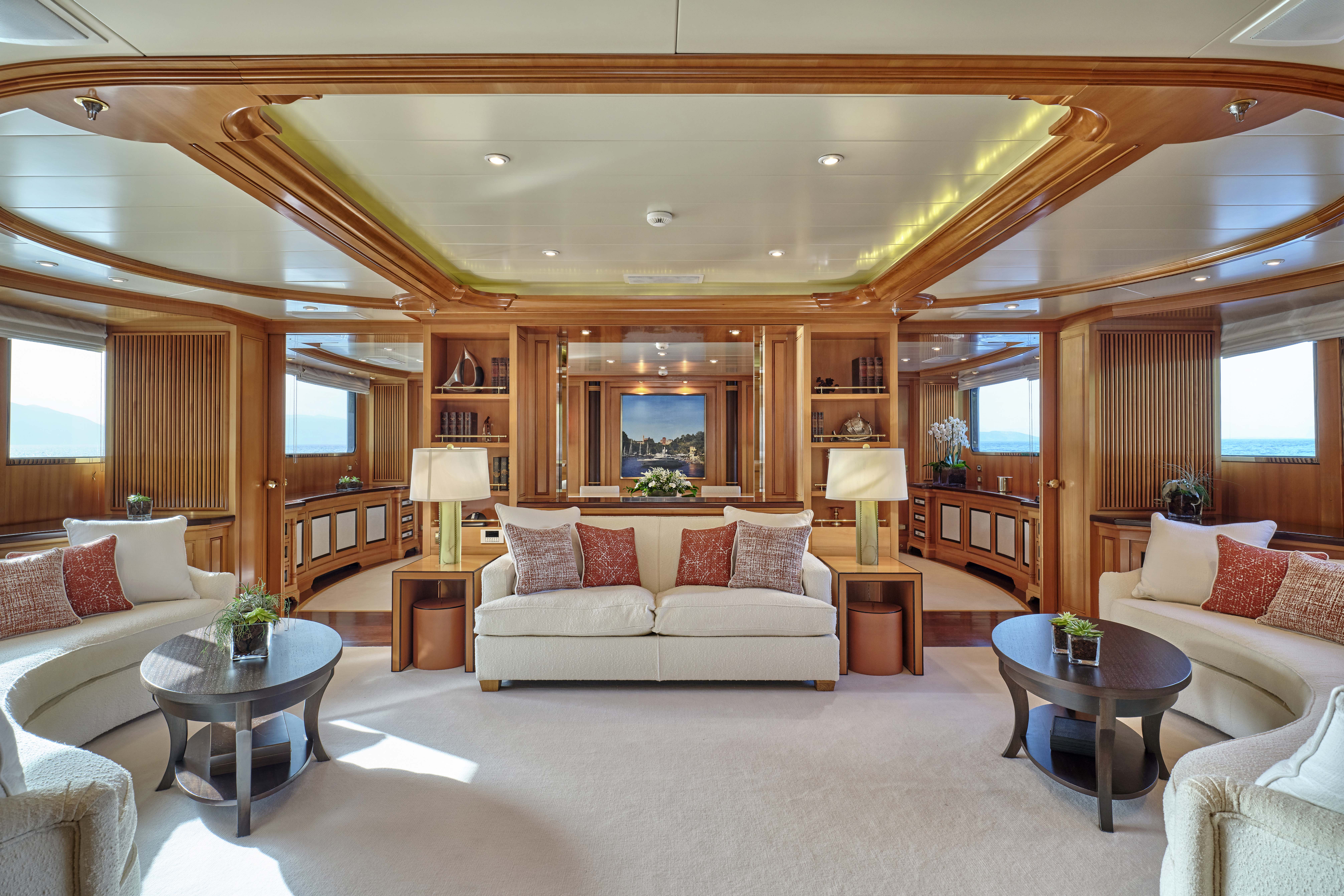 Aboard ELENA V a 163ft (49.91m) luxury motor yacht for Charter available with Fraser Yachts, built by CODECASA in 2004