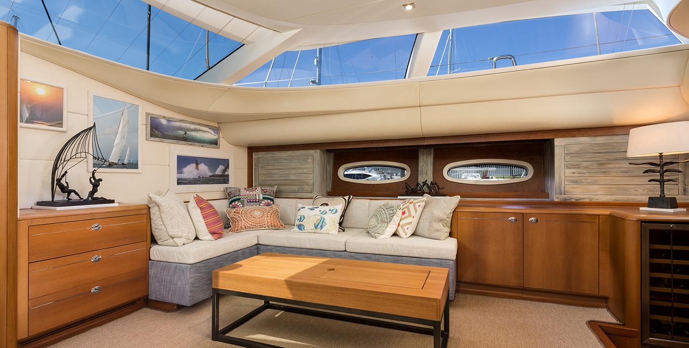 Aboard DANNESKJOLD a 105ft (32m) luxury sailing yacht , built by SOUTHERN OCEAN in 2009