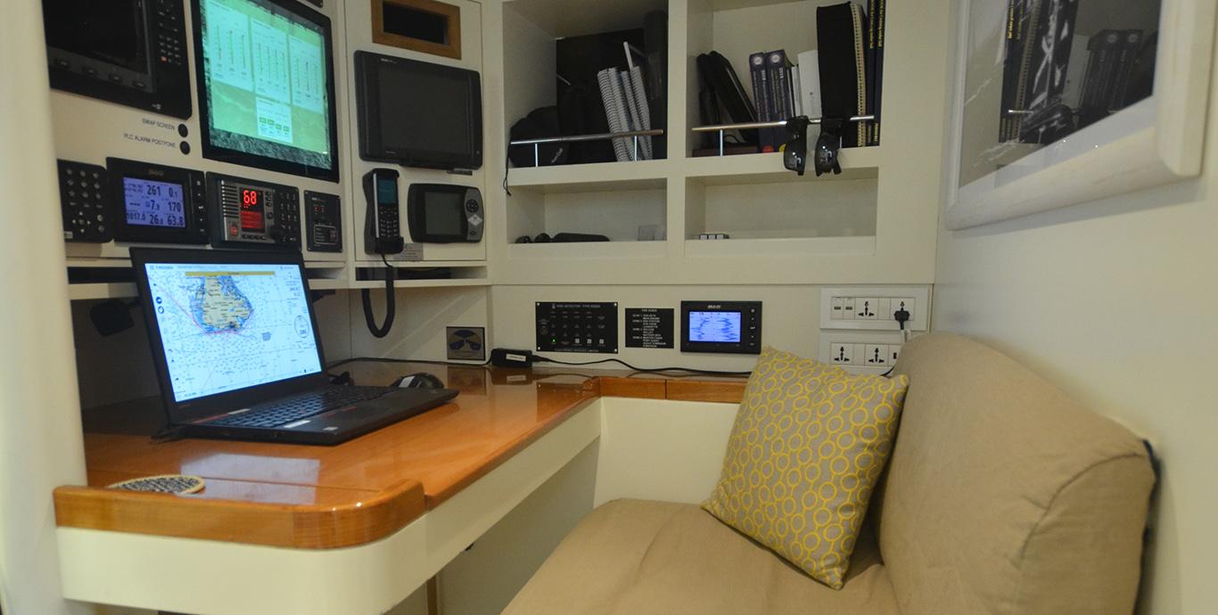 Aboard DANNESKJOLD a 105ft (32m) luxury sailing yacht , built by SOUTHERN OCEAN in 2009