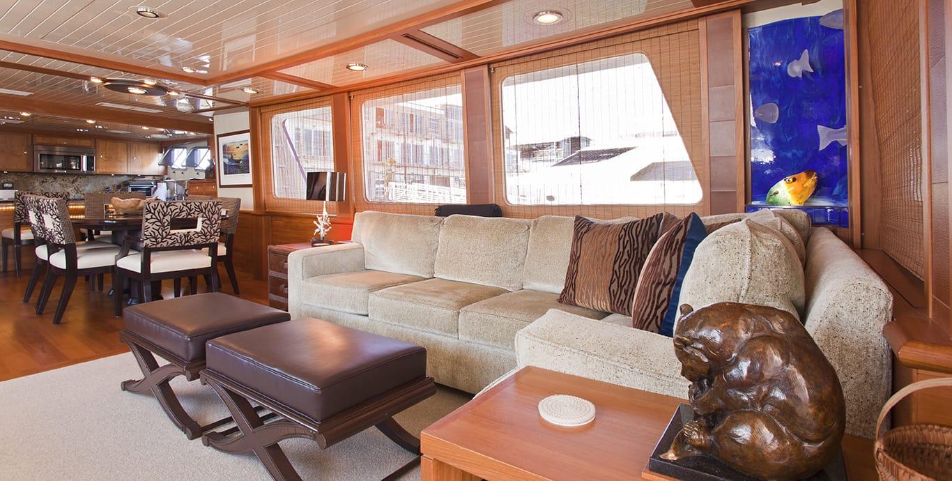 Aboard SEA LION a 70ft (21.34m) luxury motor yacht , built by DELTA MARINE in 1988