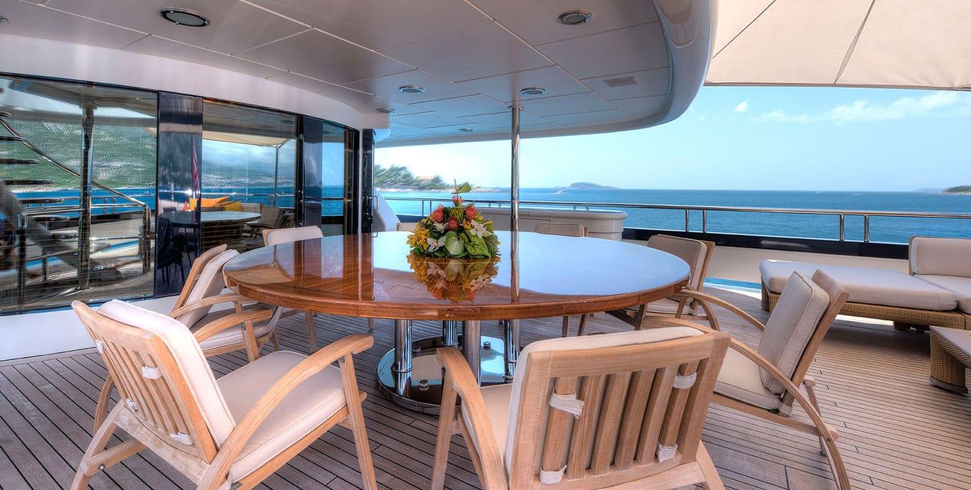 Aboard DEJA TOO a 170ft (52m) luxury motor yacht , built by AMELS in 2003