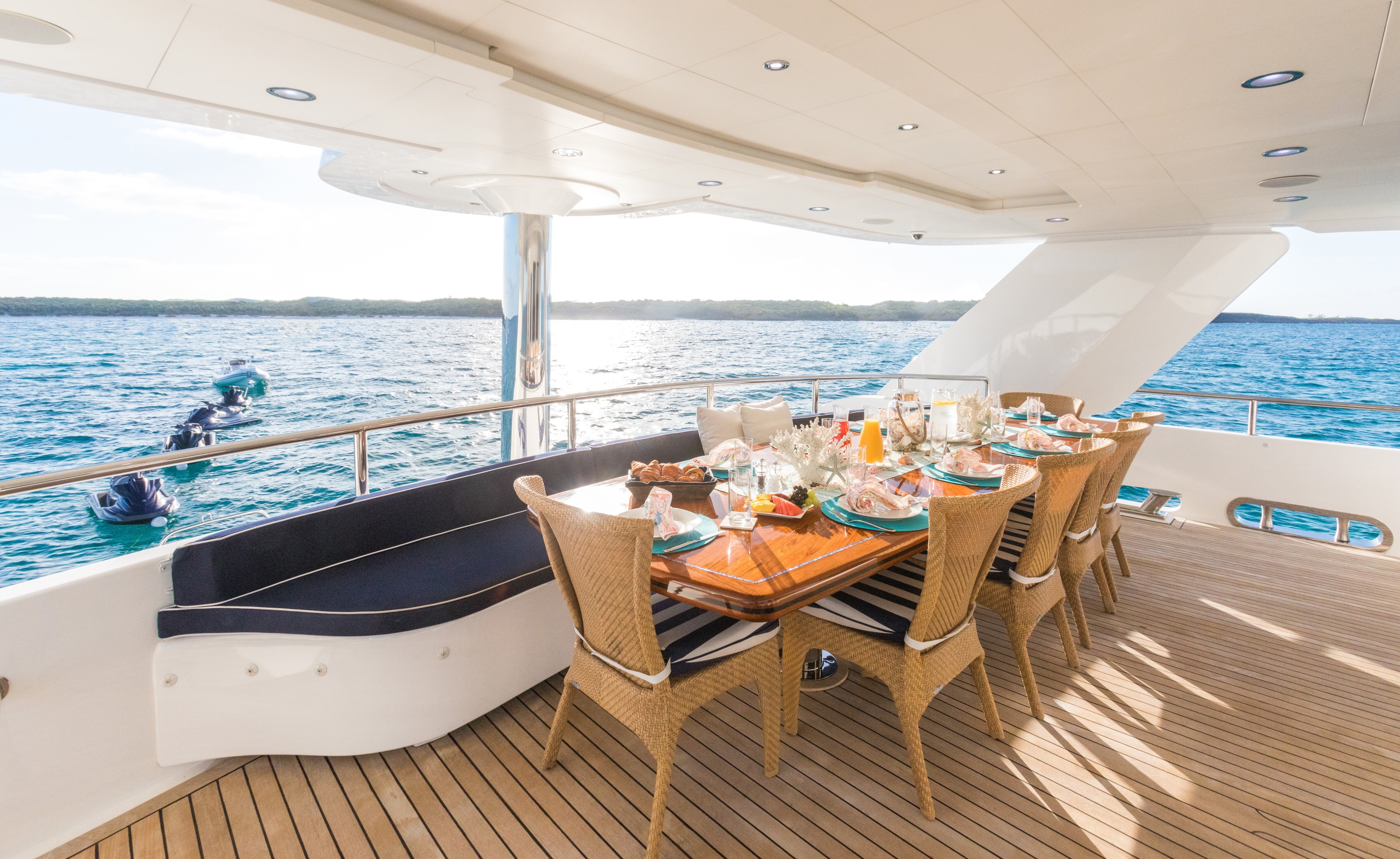 Aboard ISLAND HEIRESS a 145ft (44.2m) luxury motor yacht for Sale & Charter available with Fraser Yachts, built by CHEOY LEE in 1996