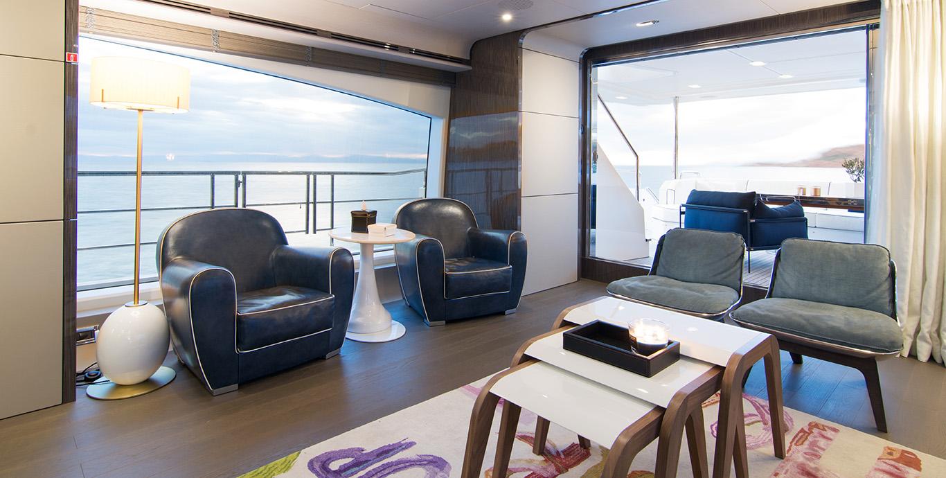 Aboard MEMORIES TOO a 95ft (29.1m) luxury motor yacht , built by AZIMUT in 2019