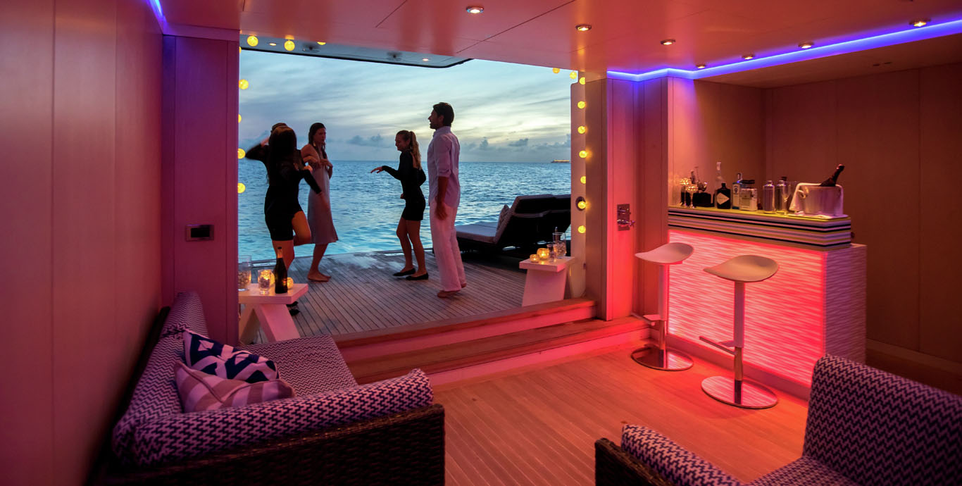 Aboard TITANIA a 239ft (73m) luxury motor yacht , built by LüRSSEN in 2006