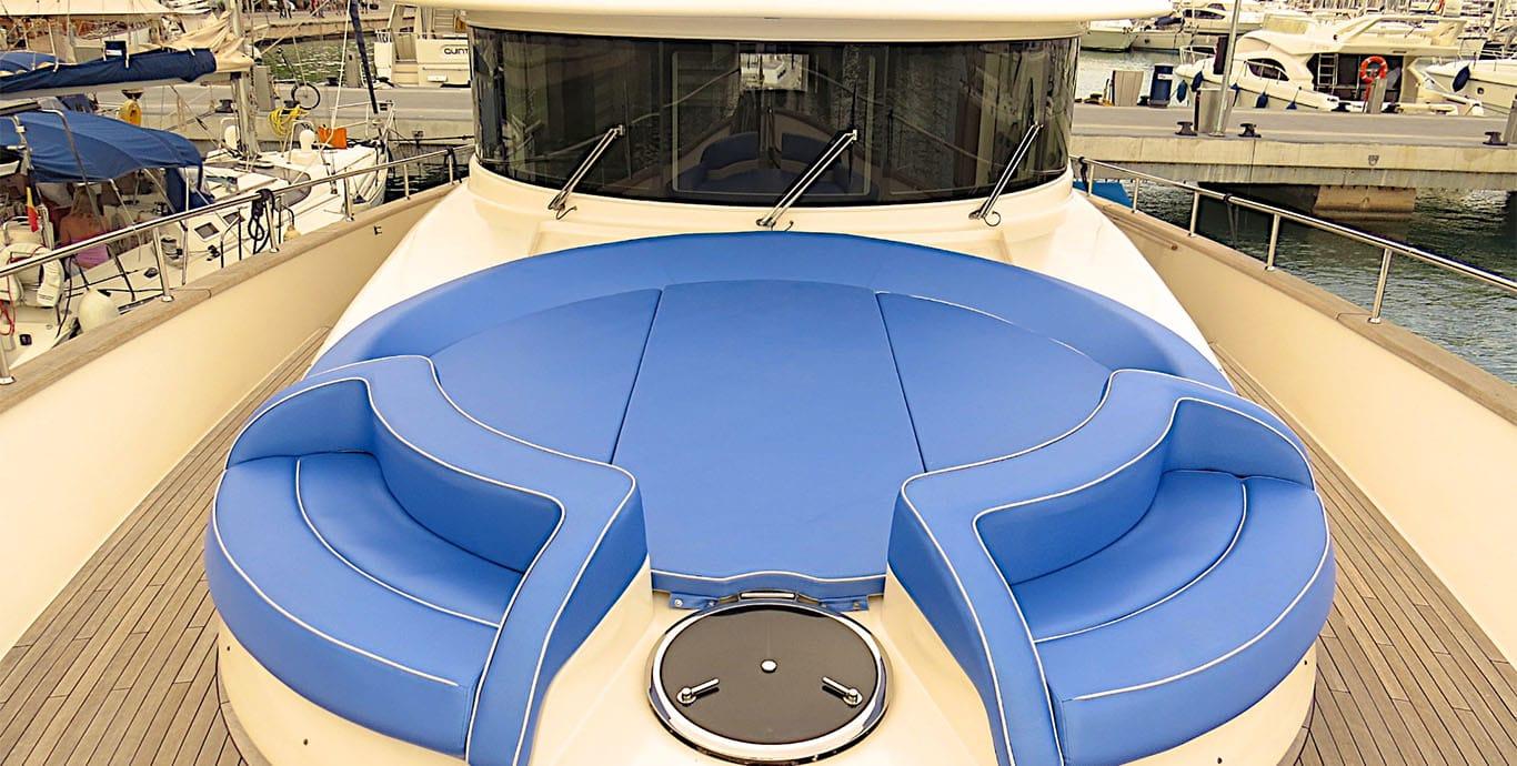 Aboard ABRI a 66ft (20.12m) luxury motor yacht , built by APREAMARE in 2008