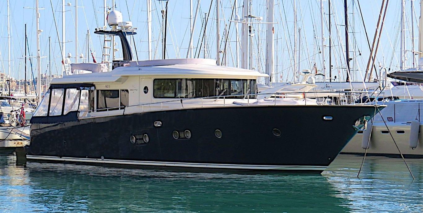 Aboard ABRI a 66ft (20.12m) luxury motor yacht , built by APREAMARE in 2008