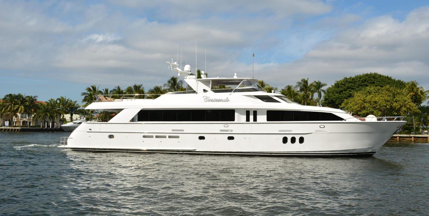 Aboard DANIELLE a 100ft (30.48m) luxury motor yacht , built by HATTERAS in 2005