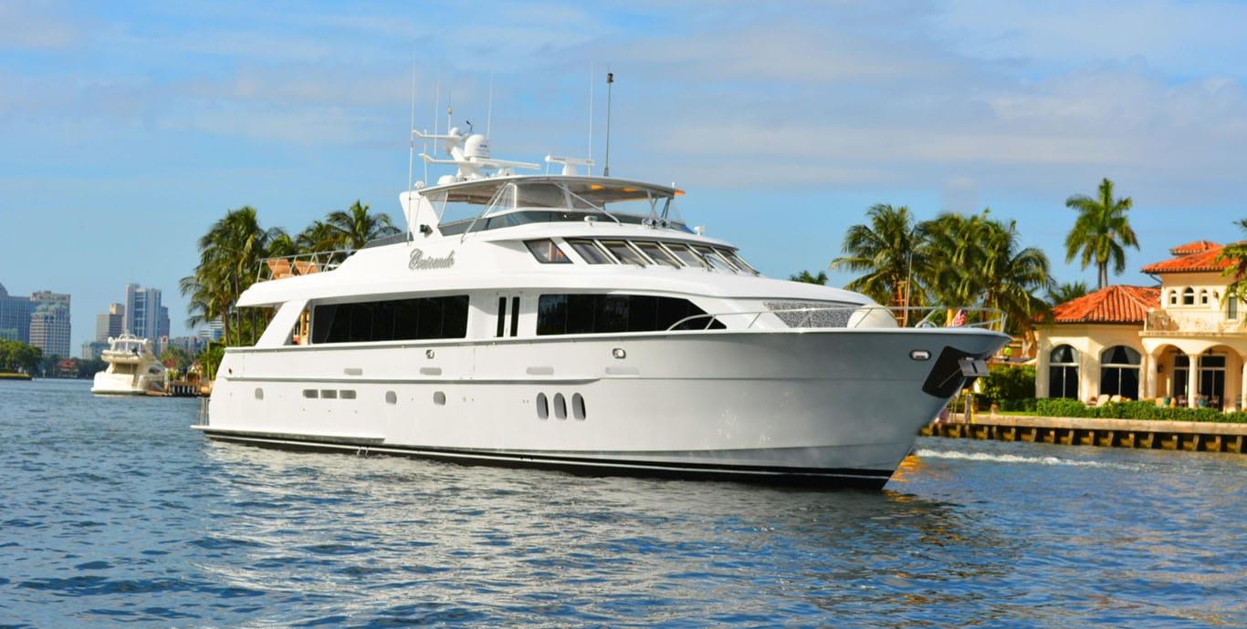Aboard DANIELLE a 100ft (30.48m) luxury motor yacht , built by HATTERAS in 2005