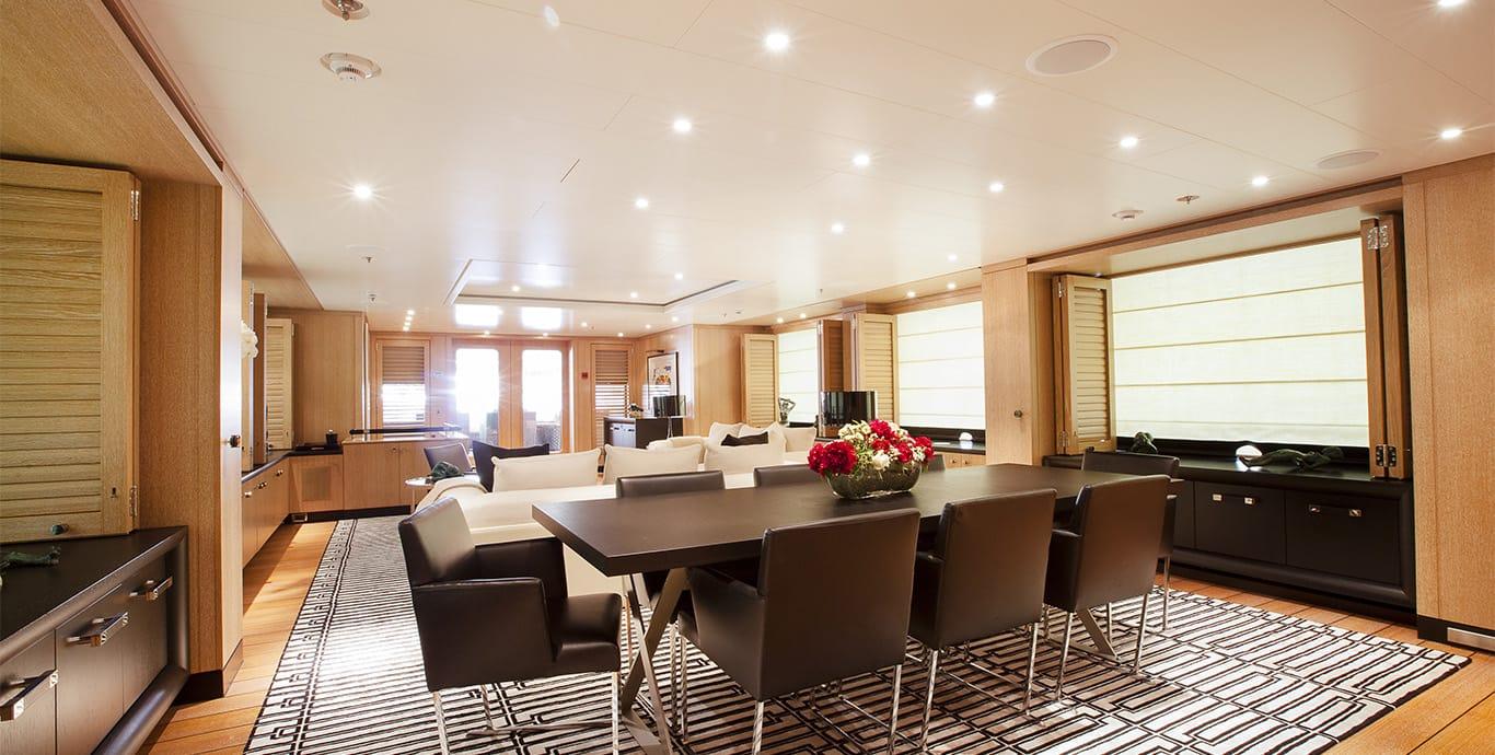 Aboard LADY BRAVE a 171ft (52.3m) luxury motor yacht , built by AMELS in 2008