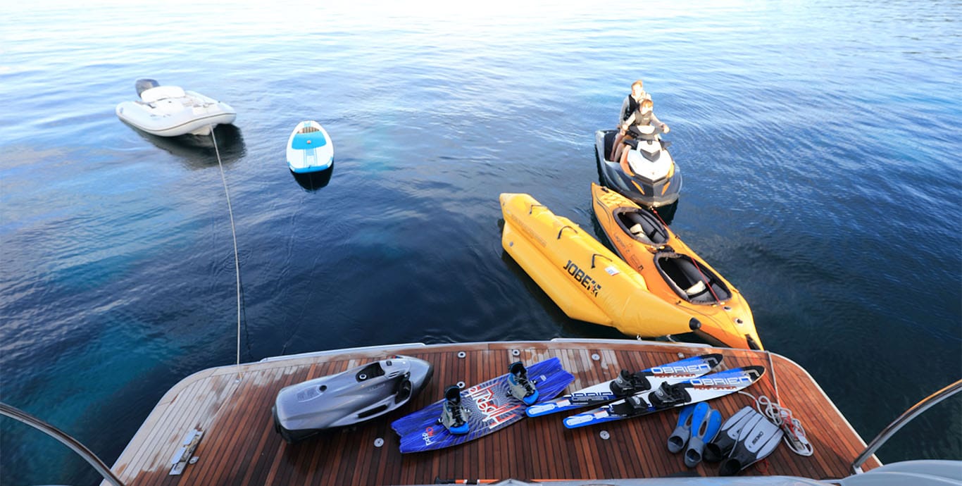 Aboard COCA VI a 87ft (26.8m) luxury motor yacht , built by CANTIERE NAVALE ARNO in 2000