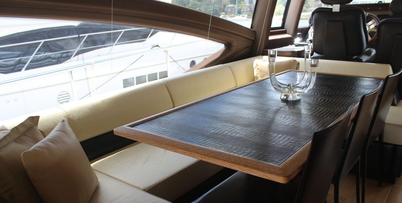 Aboard PLAN D a 70ft (21.62m) luxury motor yacht , built by AZIMUT in 2015