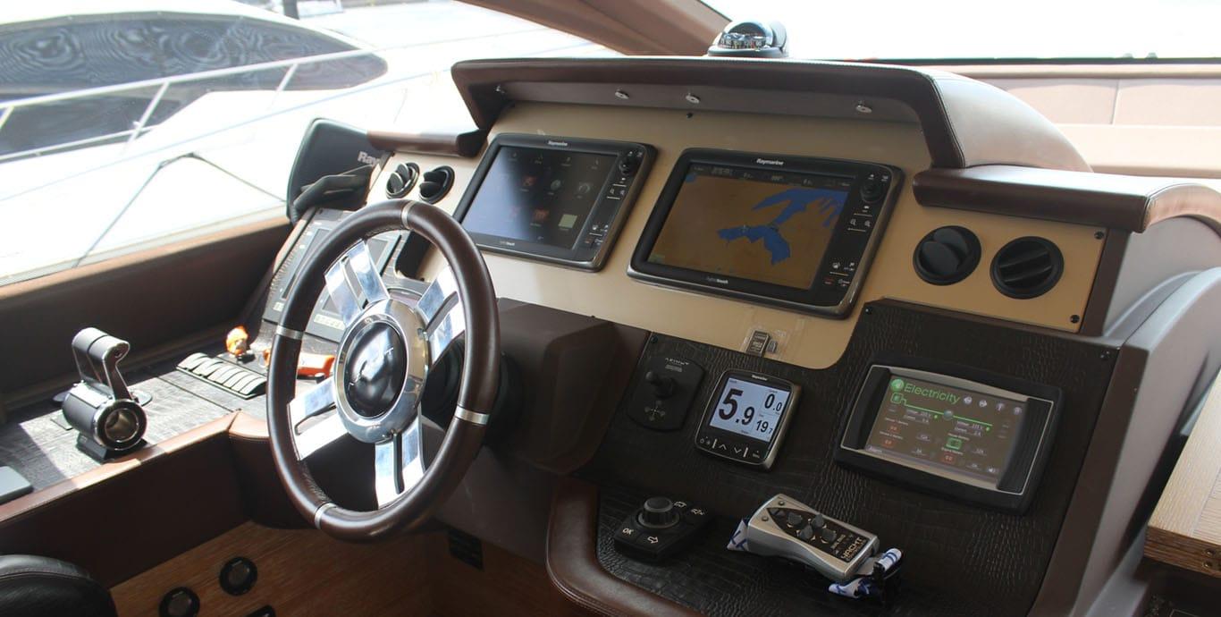 Aboard PLAN D a 70ft (21.62m) luxury motor yacht , built by AZIMUT in 2015