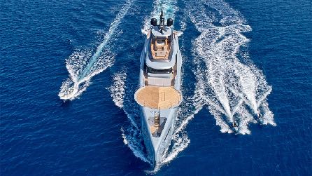 Aboard GECO a 181ft (55.2m) luxury motor yacht , built by ADMIRAL in 2020