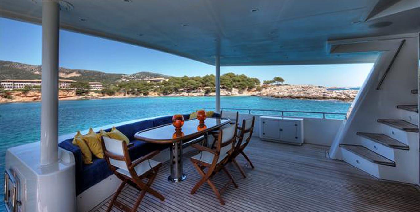 Aboard TAKE 5 a 94ft (28.72m) luxury motor yacht , built by MONTE FINO in 1994