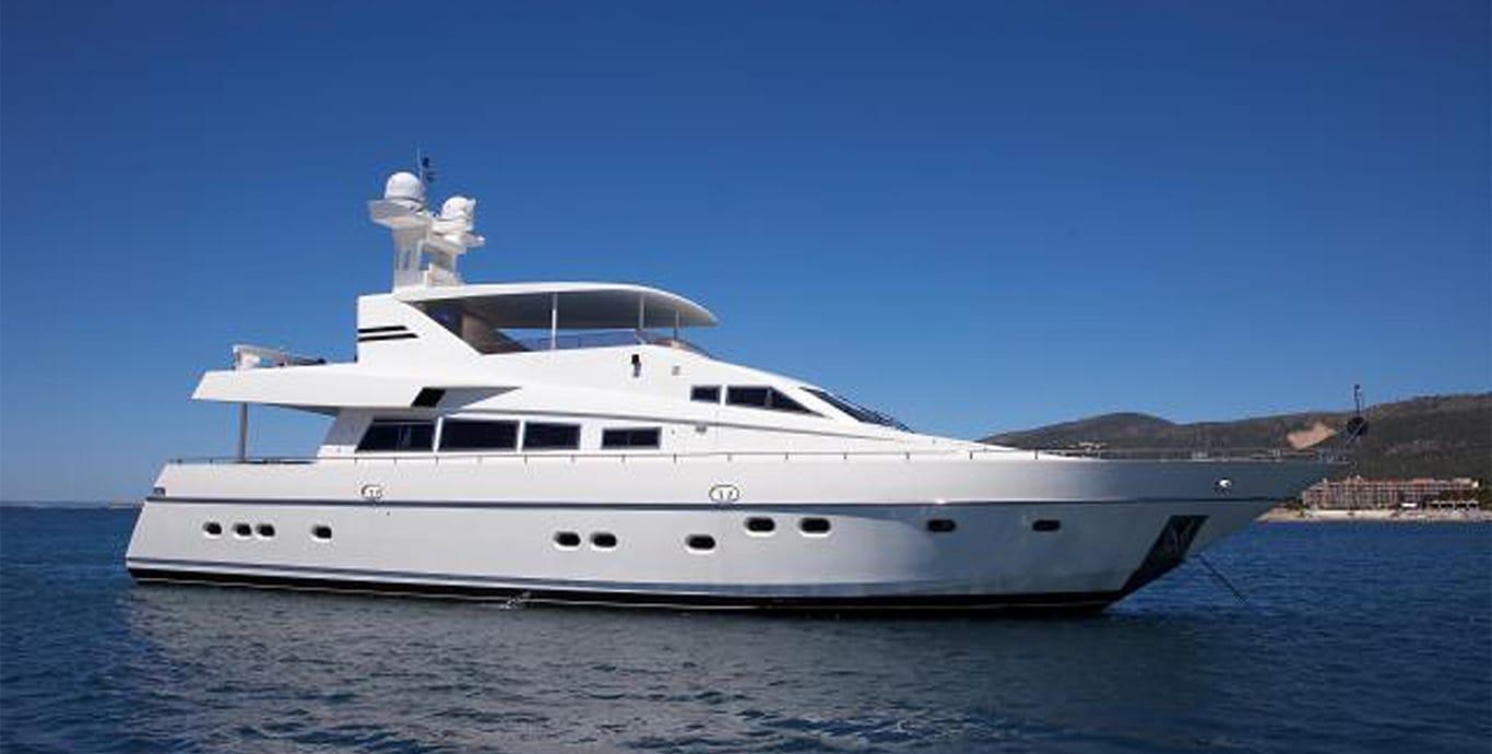 Aboard TAKE 5 a 94ft (28.72m) luxury motor yacht , built by MONTE FINO in 1994