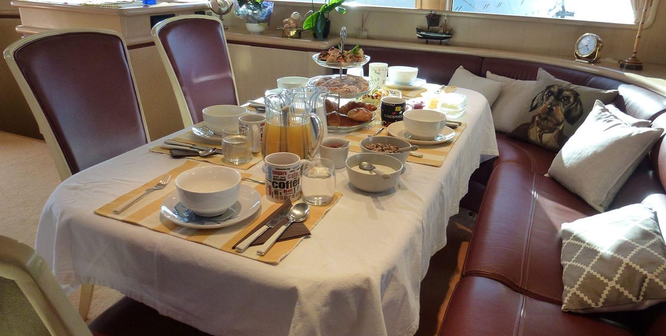 Aboard TAKE 5 a 94ft (28.72m) luxury motor yacht , built by MONTE FINO in 1994