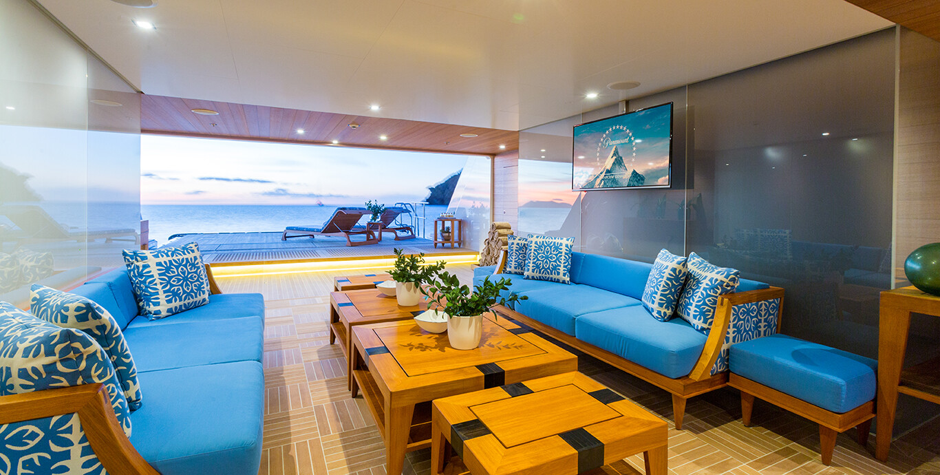 Aboard NORA a 205ft (62.48m) luxury motor yacht , built by ICON YACHTS in 2013