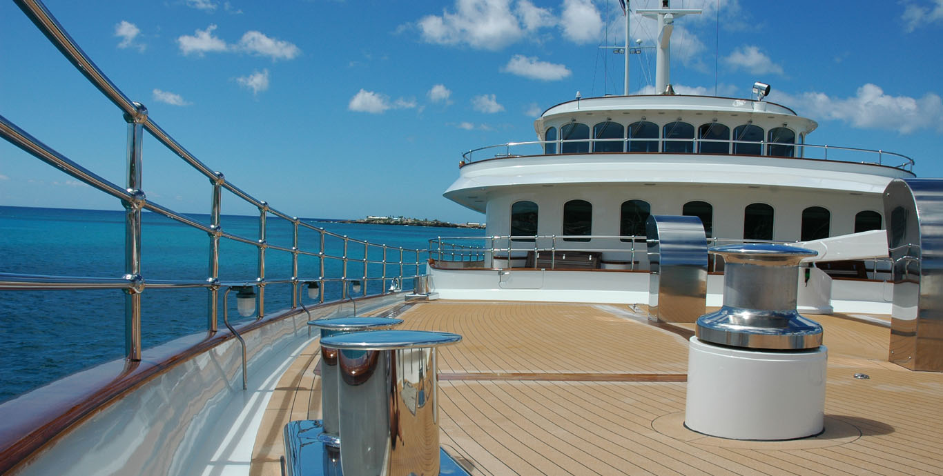 Aboard SHERAKHAN a 228ft (69.65m) luxury motor yacht , built by VUYK EN ZONEN in 1965