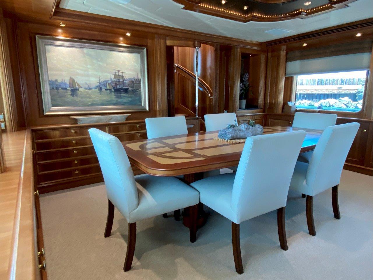 Aboard COASTAL DRIFTER a 96ft (29.26m) luxury motor yacht , built by BLOEMSMA & VAN BREEMAN in 2003
