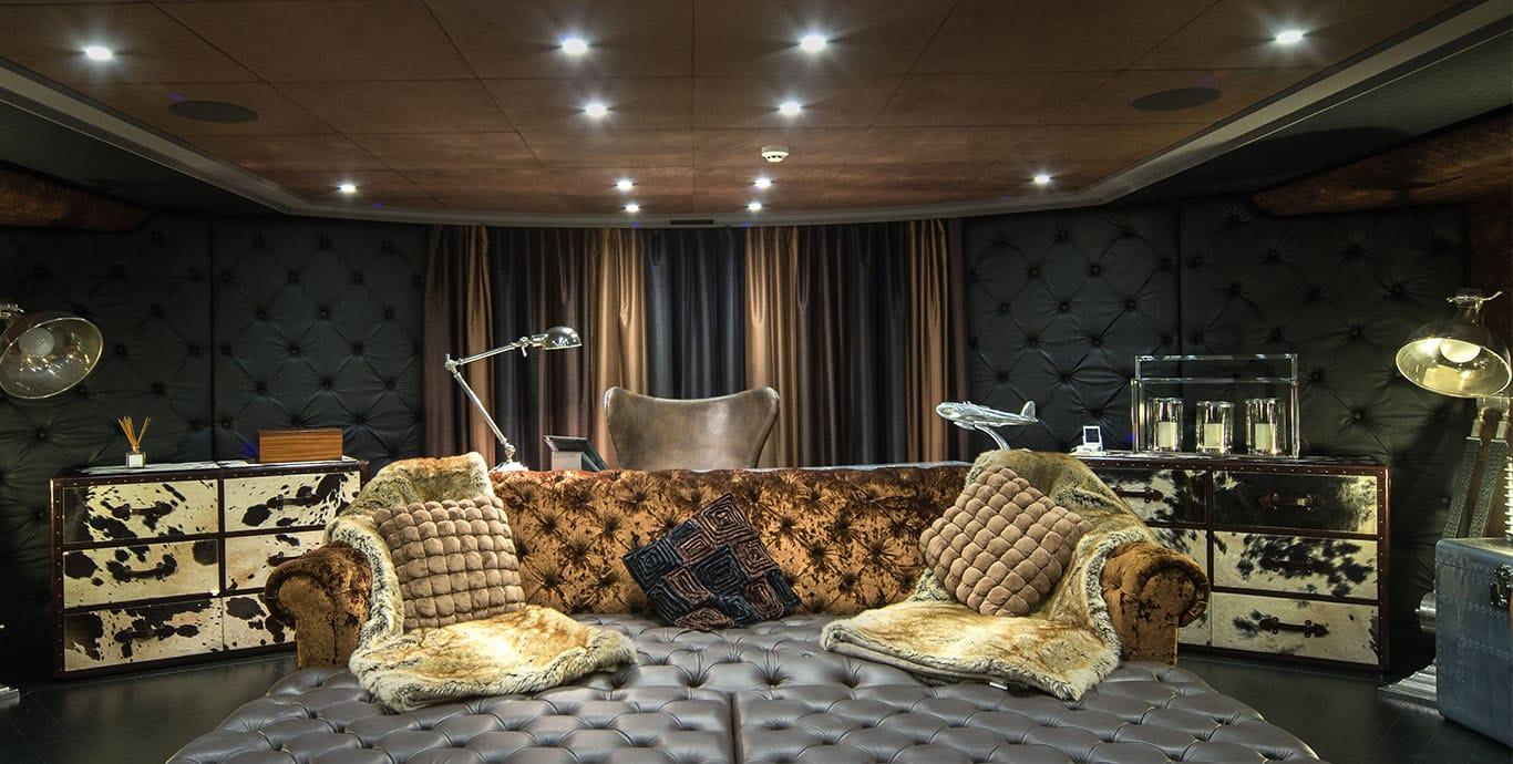 Aboard BABYLON a 118ft (36m) luxury motor yacht , built by RODRIQUEZ YACHTS in 2013