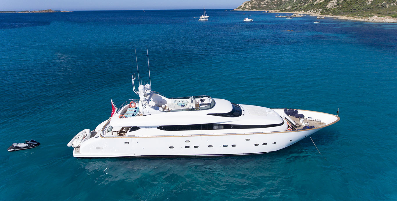 Aboard AMAYA a 105ft (32m) luxury motor yacht , built by MAIORA in 2001