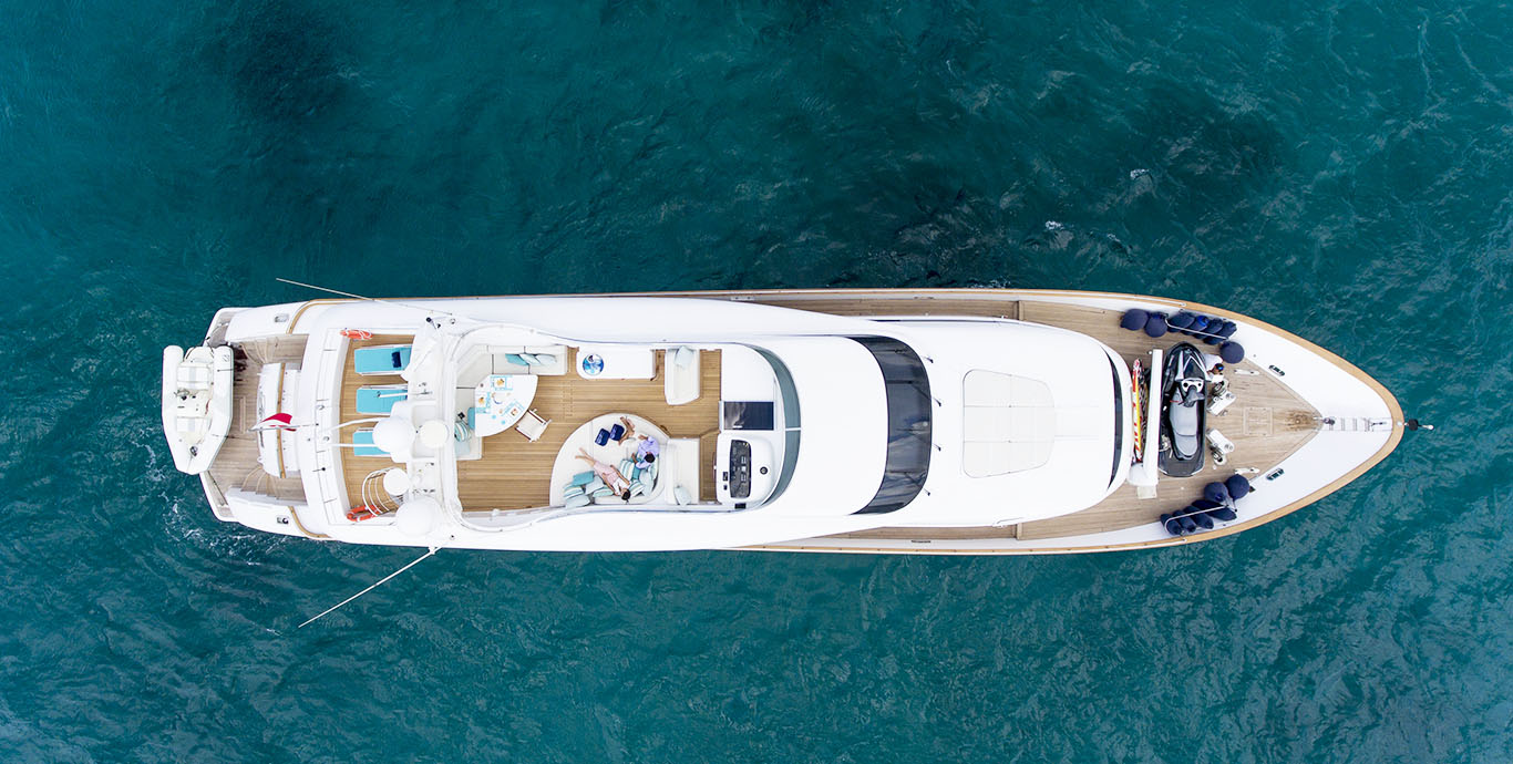 Aboard AMAYA a 105ft (32m) luxury motor yacht , built by MAIORA in 2001