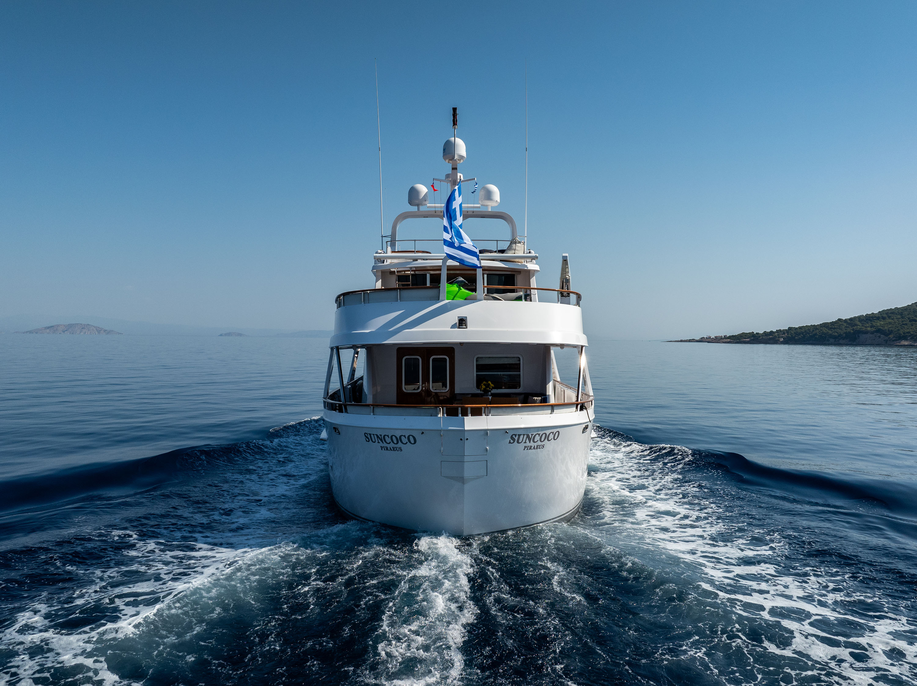 Aboard SUNCOCO a 103ft (31.4m) luxury motor yacht for Charter available with Fraser Yachts, built by LOWLAND YACHTS in 1992