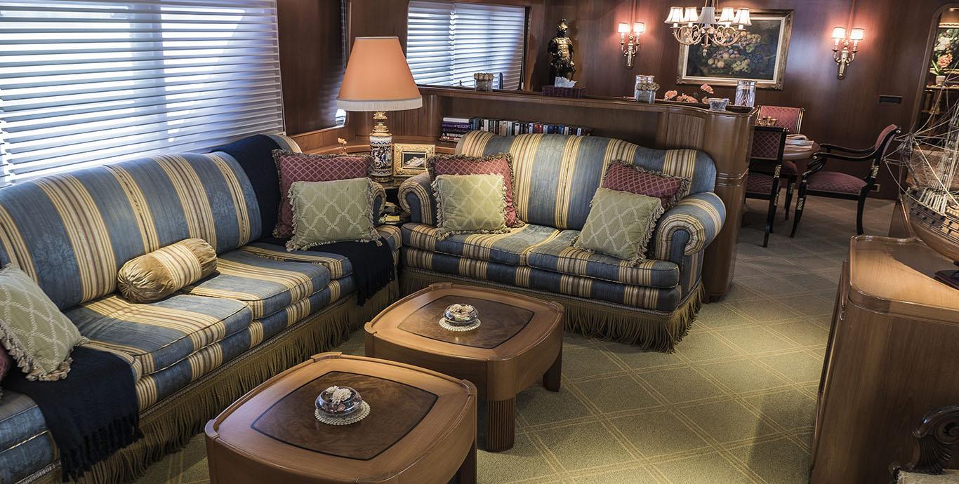 Aboard NORDIC STAR a 122ft (37.2m) luxury motor yacht , built by CRN in 1978