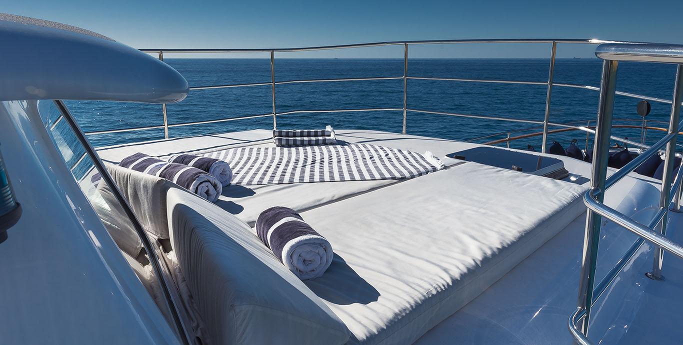 Aboard BLACK PEPPER a 79ft (24.34m) luxury motor yacht , built by LAVAGNA in 1975