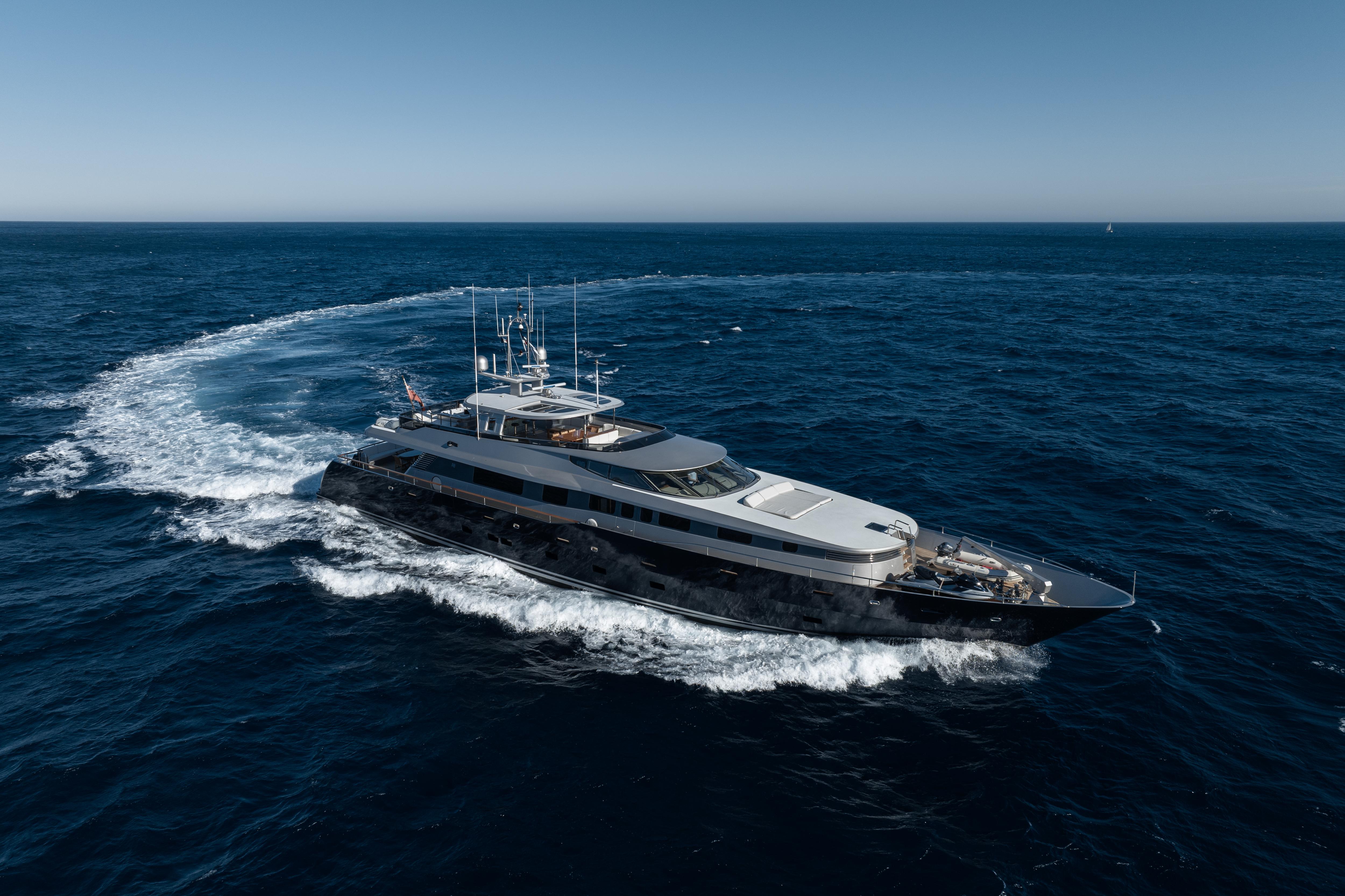 AURA motor yacht for Charter by Fraser Yachts, built by ALLOY YACHTS