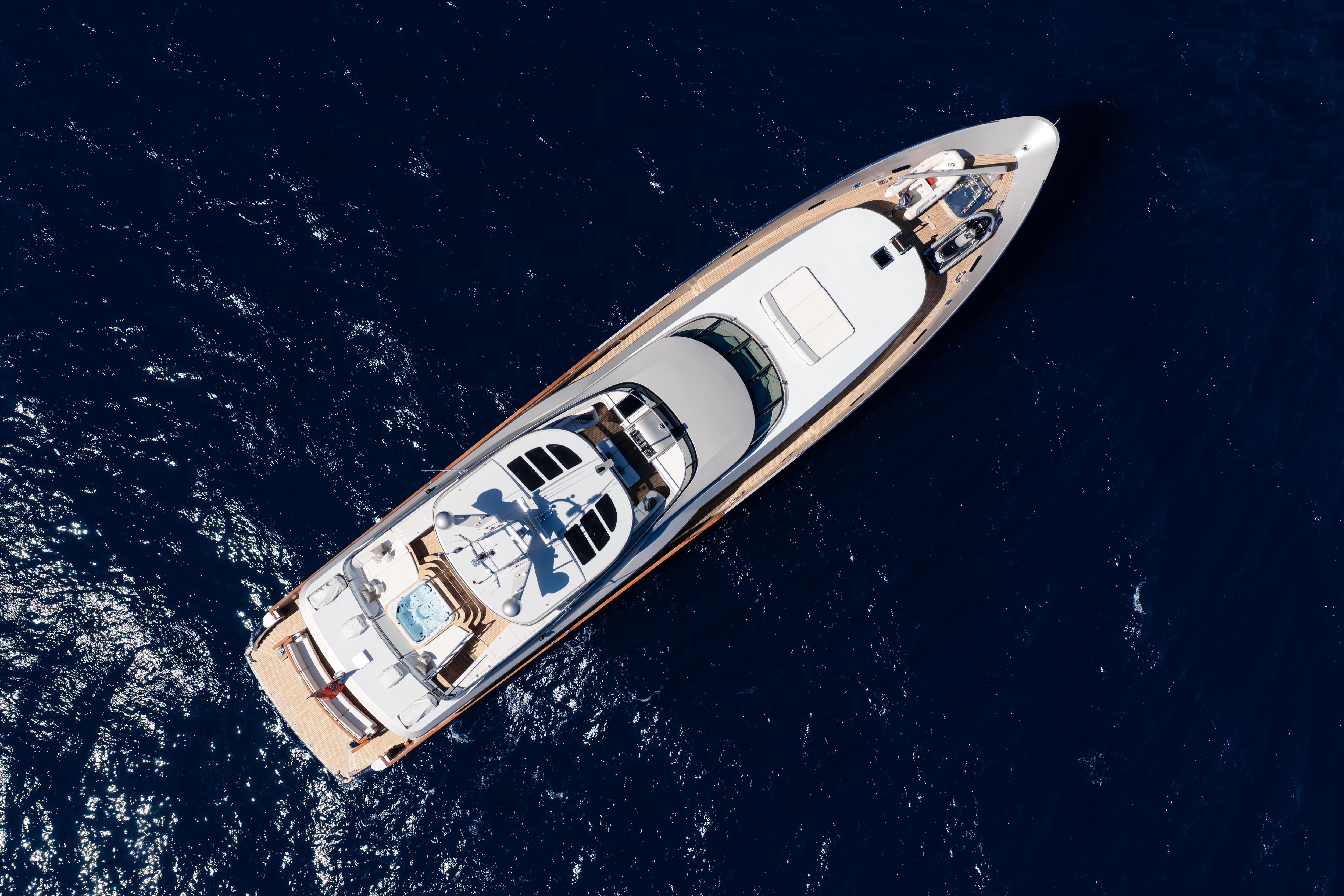 AURA motor yacht for Charter by Fraser Yachts, built by ALLOY YACHTS
