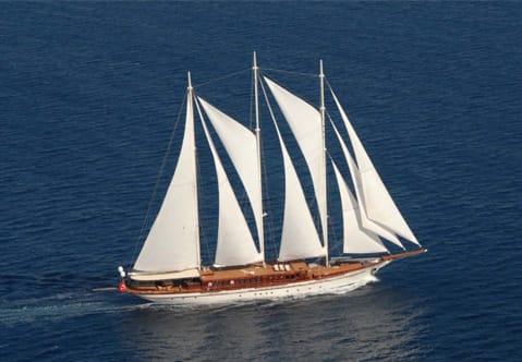 Aboard YAZZ a 183ft (55.98m) luxury sailing yacht , built by AEGEAN YACHT in 2007