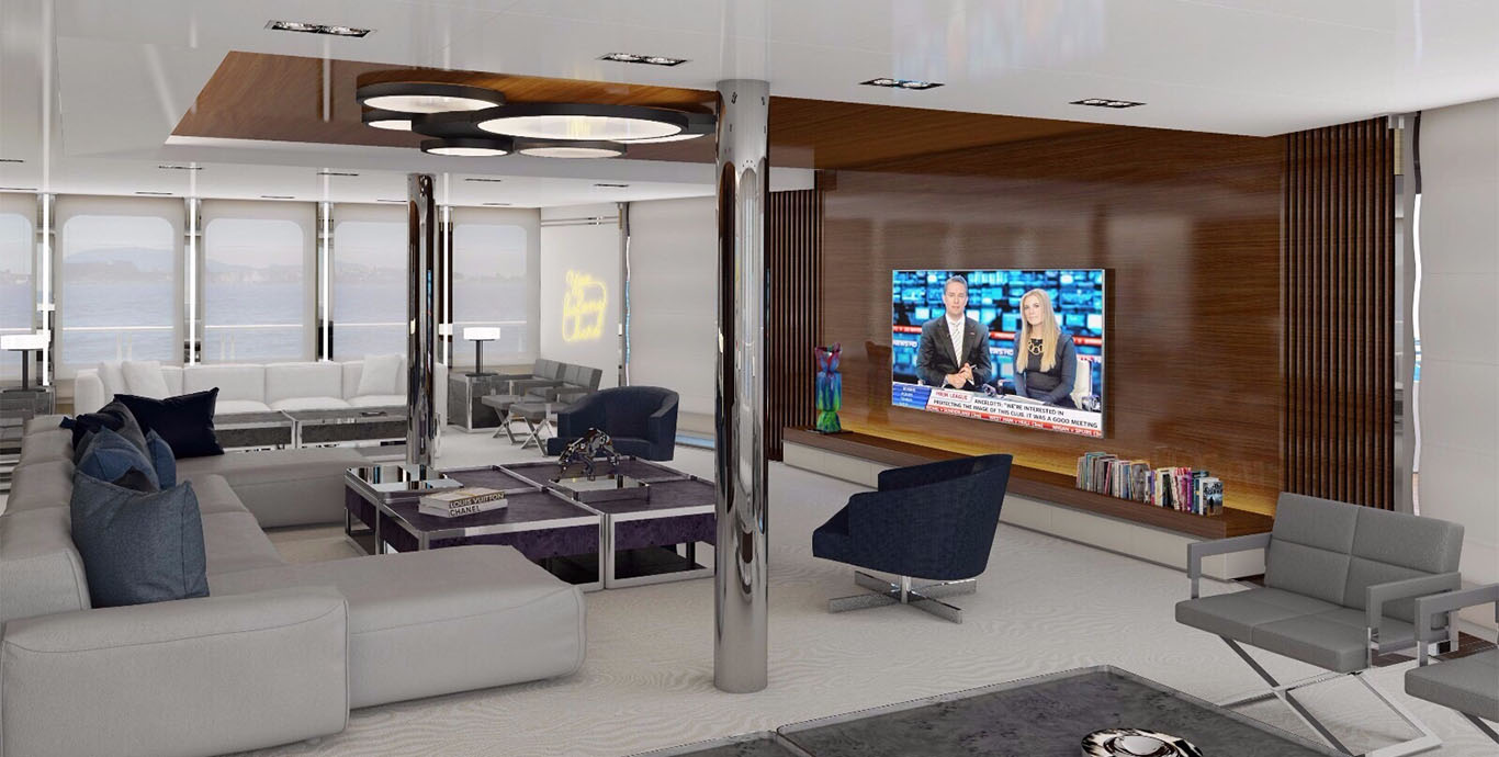 Aboard SERENITY a 236ft (72m) luxury motor yacht , built by AUSTAL in 2003