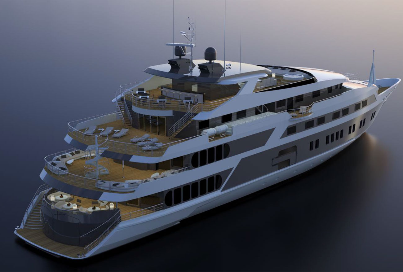 Aboard SERENITY a 236ft (72m) luxury motor yacht , built by AUSTAL in 2003