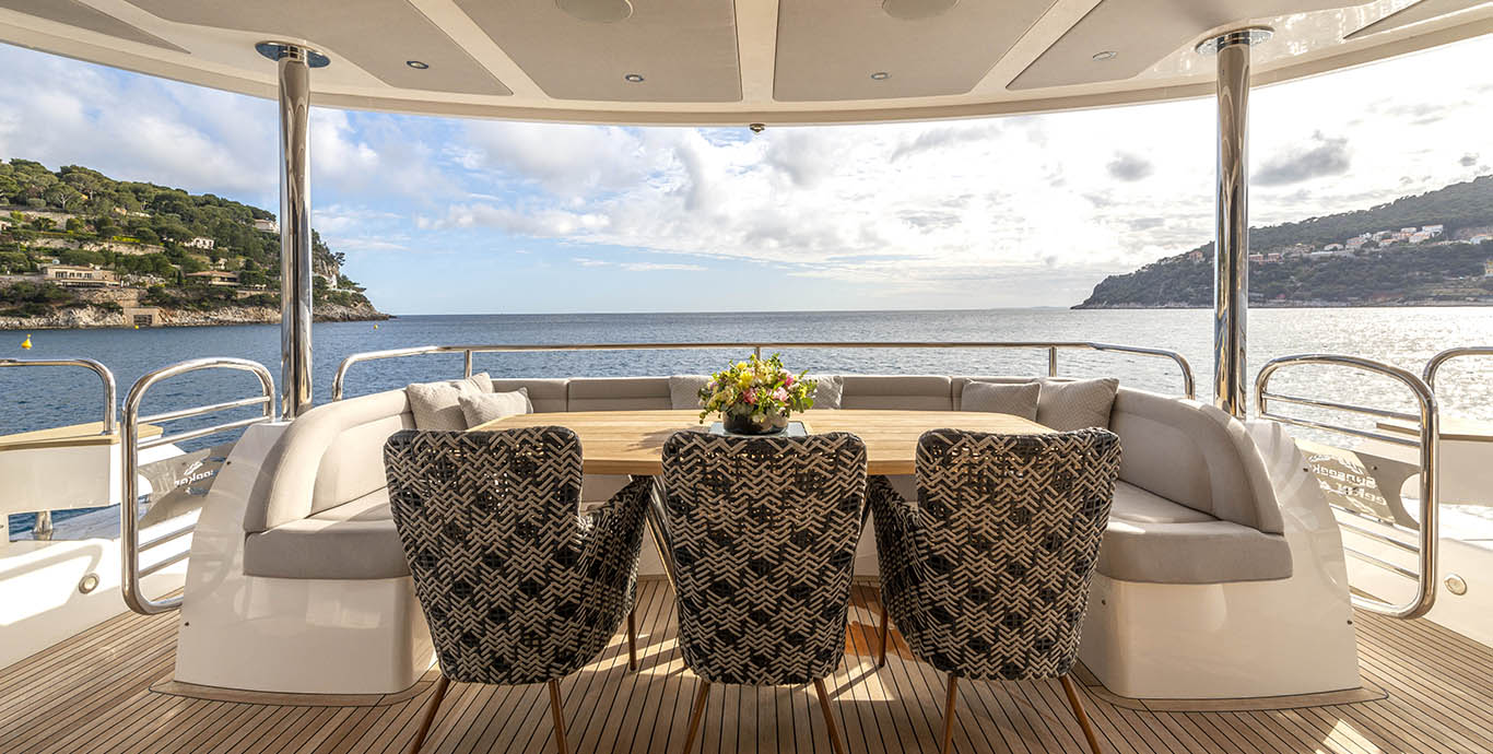 Aboard TAKE OFF a 92ft (28.07m) luxury motor yacht , built by SUNSEEKER in 2018