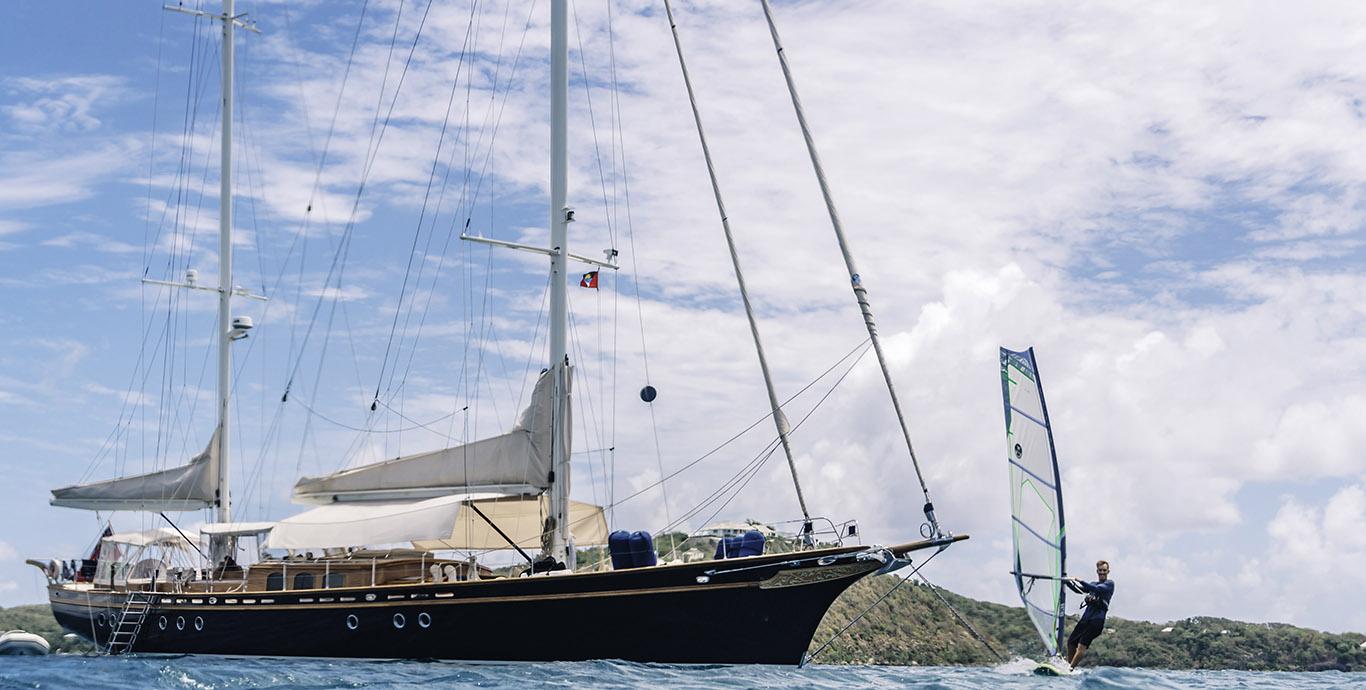 Aboard ILIOS a 89ft (27.3m) luxury sailing yacht , built by SU MARINE YAT SAN. VE TIC. . STI in 2004