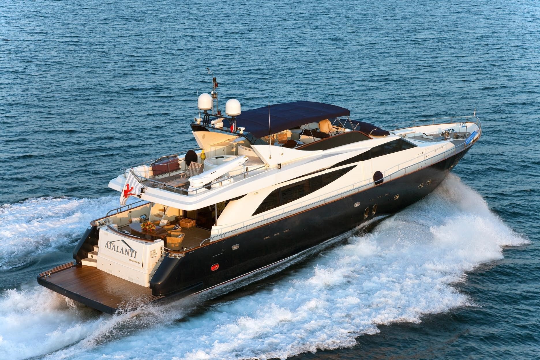 Aboard ATALANTI a 96ft (29.3m) luxury motor yacht for Charter available with Fraser Yachts, built by COUACH in 2004