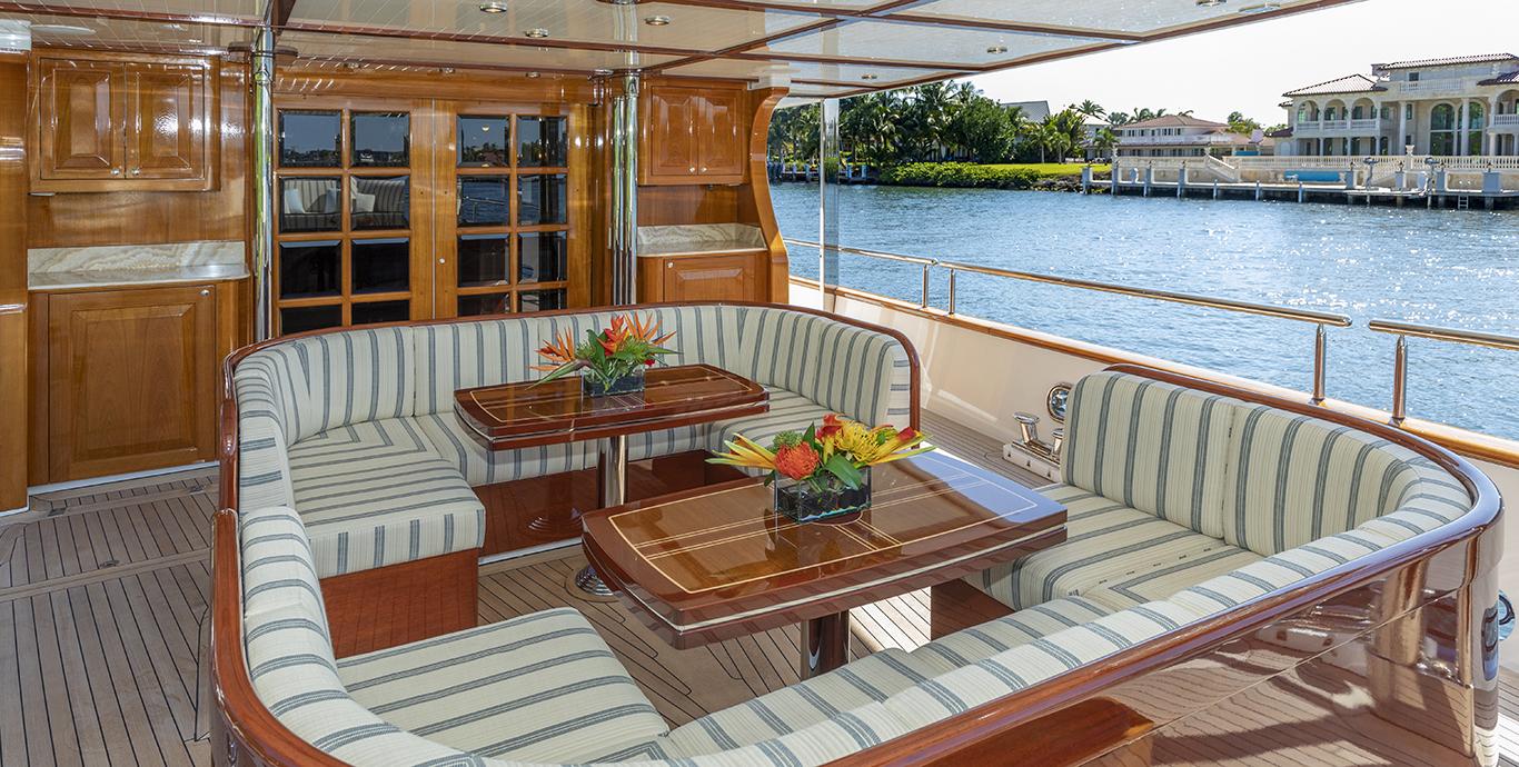 Aboard NADAN a 151ft (46.1m) luxury motor yacht , built by BURGER in 2009