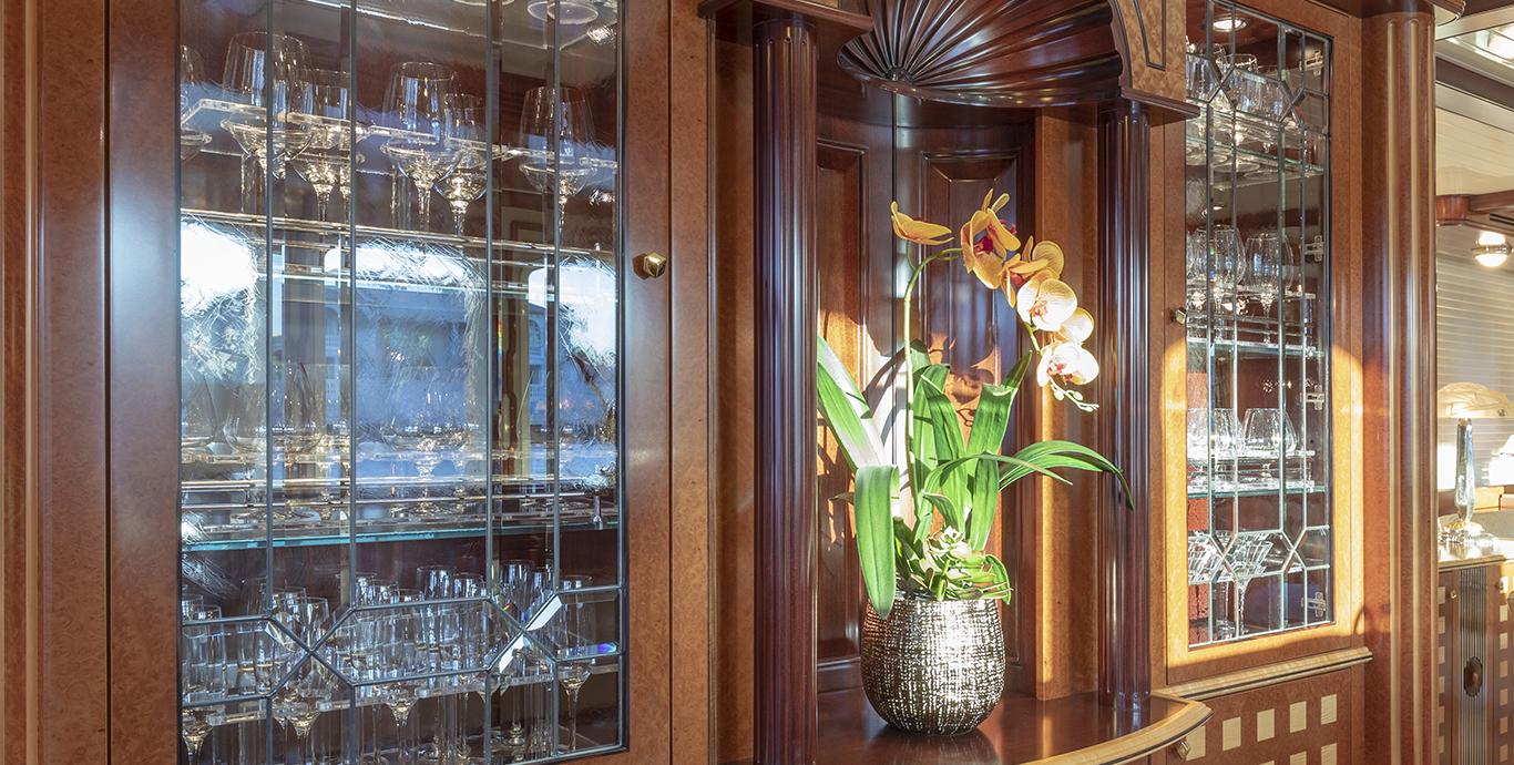 Aboard NADAN a 151ft (46.1m) luxury motor yacht , built by BURGER in 2009