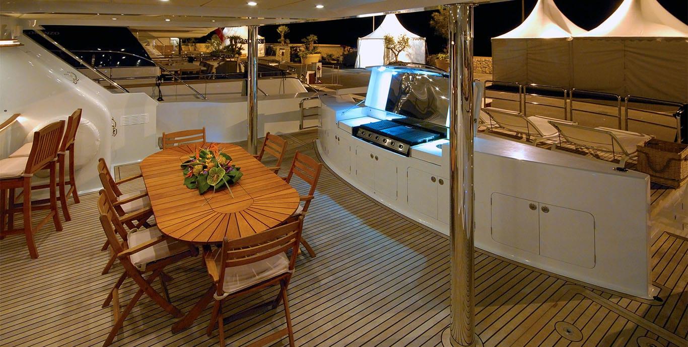 Aboard BEL MARE a 86ft (26.44m) luxury motor yacht , built by PACHOUD YACHTS in 2005
