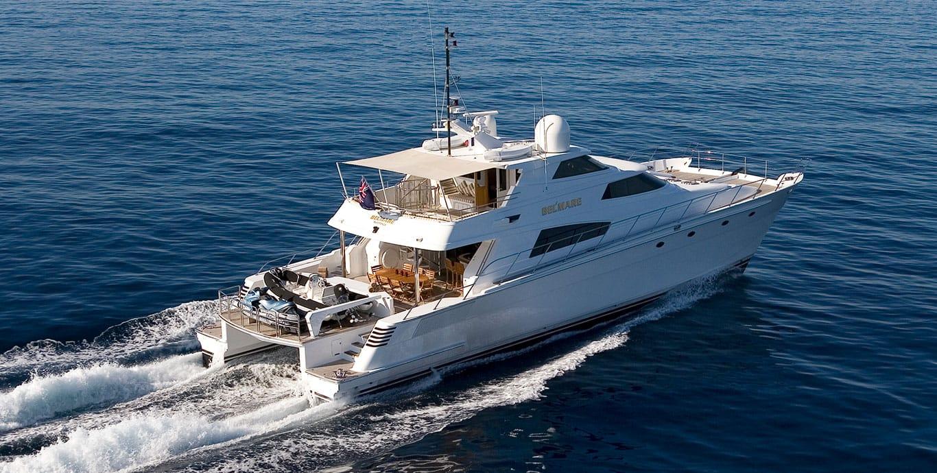 Aboard BEL MARE a 86ft (26.44m) luxury motor yacht , built by PACHOUD YACHTS in 2005