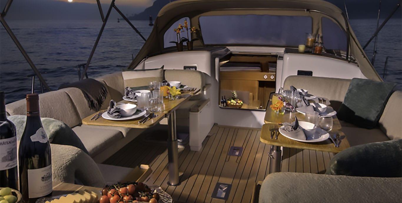 Aboard PADMA a 81ft (24.89m) luxury sailing yacht , built by NAUTOR’S SWAN in 2004