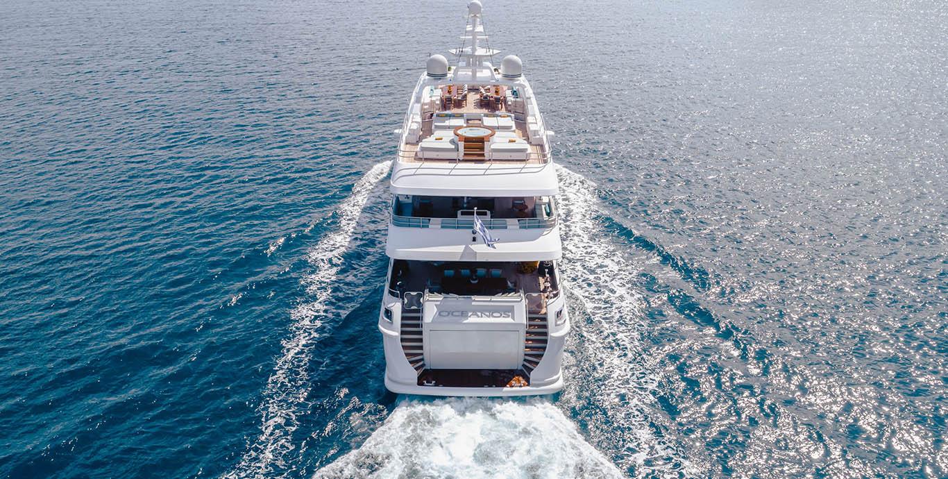Aboard OCEANOS a 160ft (48.85m) luxury motor yacht , built by MONDOMARINE in 2006