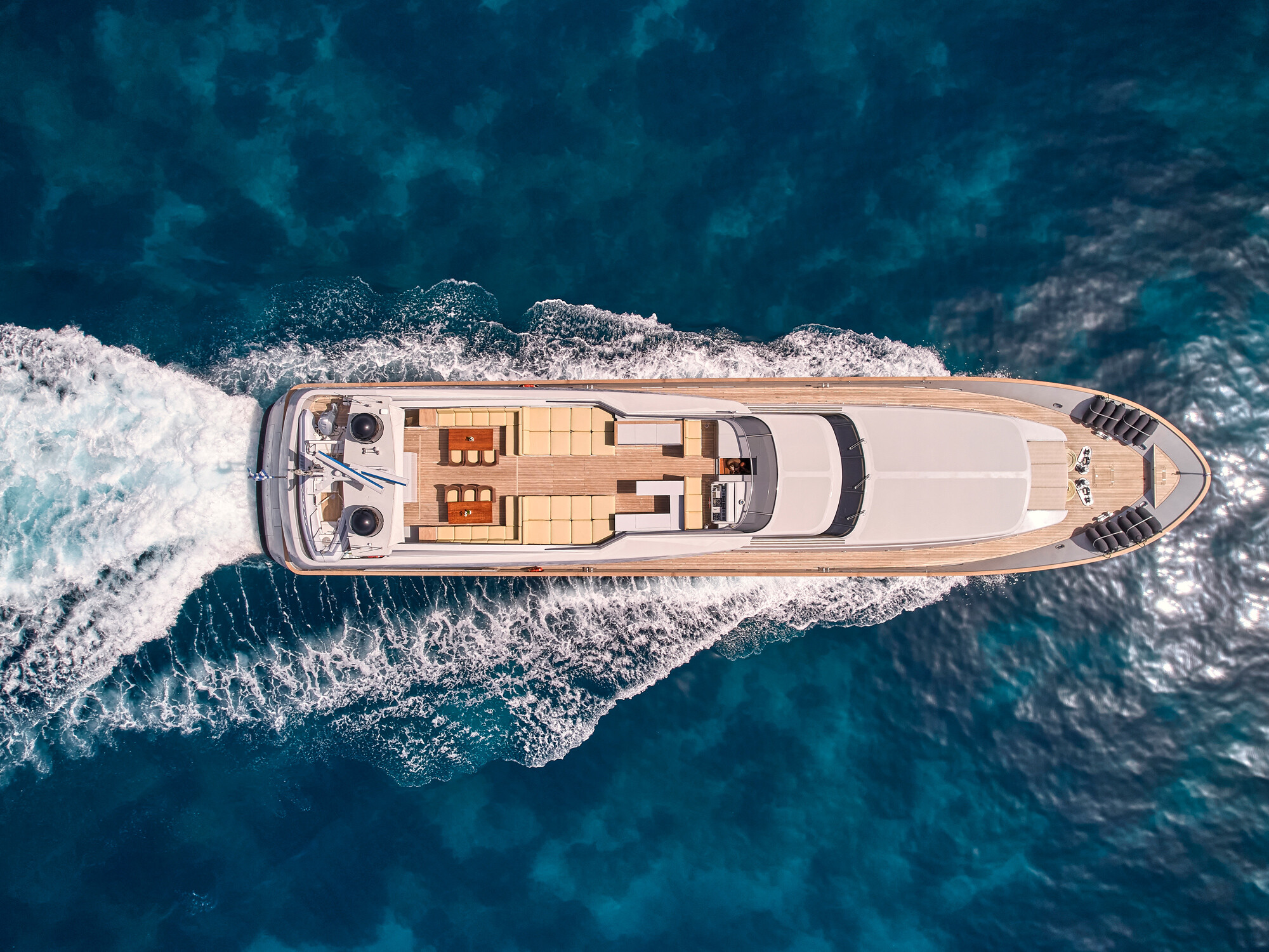 Aboard KINTARO a 125ft (38.1m) luxury motor yacht for Charter available with Fraser Yachts, built by CANTIERI DI PISA in 2005