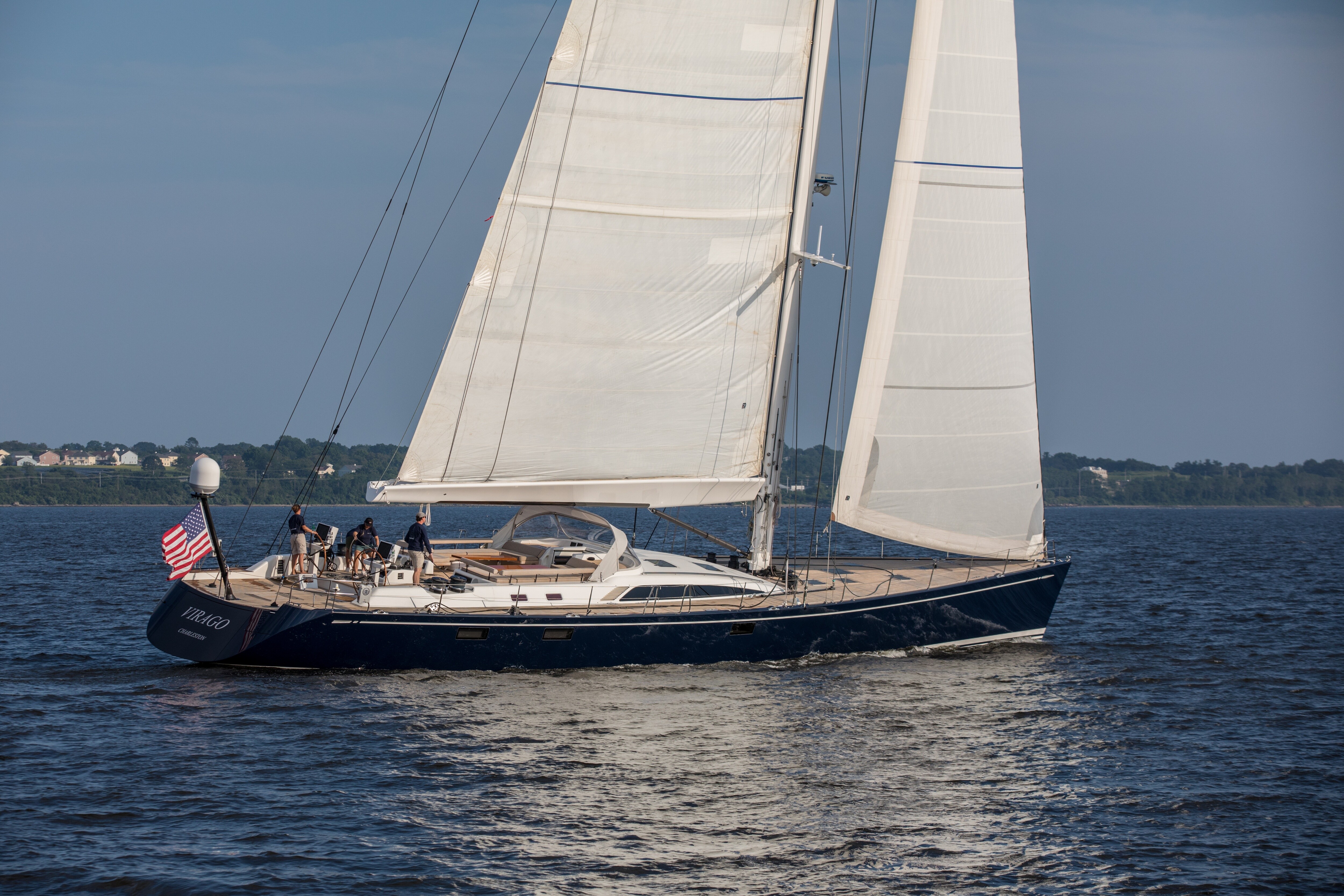 Aboard VIRAGO a 100ft (30.48m) luxury sailing yacht , built by NAUTOR’S SWAN in 2006